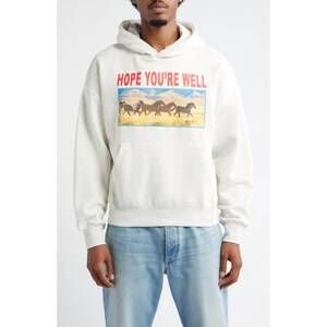 NEW JUNGLES horses hoodie with kangaroo pocket in grey